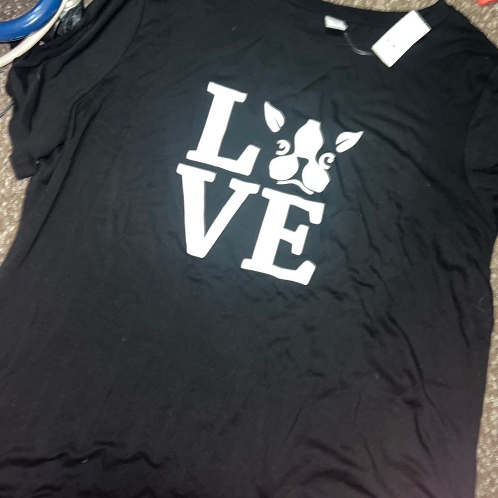 Boston Terrier or Frenchie love T-shirt